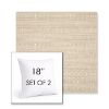 Picture of Embrace Linen | Set of 2 | Sunbrella 18" Square Outdoor Throw Pillows with Premium Inserts