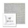 Picture of Embrace Pewter | Set of 2 | Sunbrella 18" Square Outdoor Throw Pillows with Premium Inserts