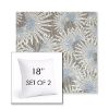 Picture of Etta Vapor | Set of 2 | Sunbrella 18" Square Outdoor Throw Pillows with Premium Inserts