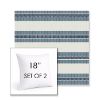 Picture of Excel Denim | Set of 2 | Sunbrella 18" Square Outdoor Throw Pillows with Premium Inserts