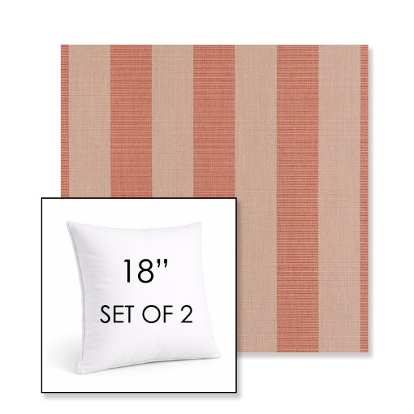 Picture of Expressive Blush | Set of 2 | Sunbrella 18" Square Outdoor Throw Pillows with Premium Inserts