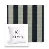 Picture of Expressive Mist | Set of 2 | Sunbrella 18" Square Outdoor Throw Pillows with Premium Inserts