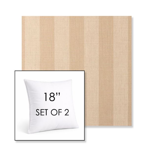 Picture of Expressive Sparrow | Set of 2 | Sunbrella 18" Square Outdoor Throw Pillows with Premium Inserts