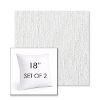 Picture of Improve White | Set of 2 | Sunbrella 18" Square Outdoor Throw Pillows with Premium Inserts