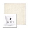 Picture of Kudos Vellum | Set of 2 | Sunbrella 18" Square Outdoor Throw Pillows with Premium Inserts