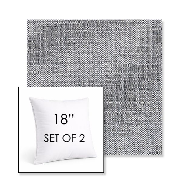 Picture of Linville Denim | Set of 2 | Sunbrella 18" Square Outdoor Throw Pillows with Premium Inserts
