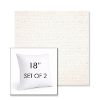 Picture of Litchfield Snow | Set of 2 | Sunbrella 18" Square Outdoor Throw Pillows with Premium Inserts