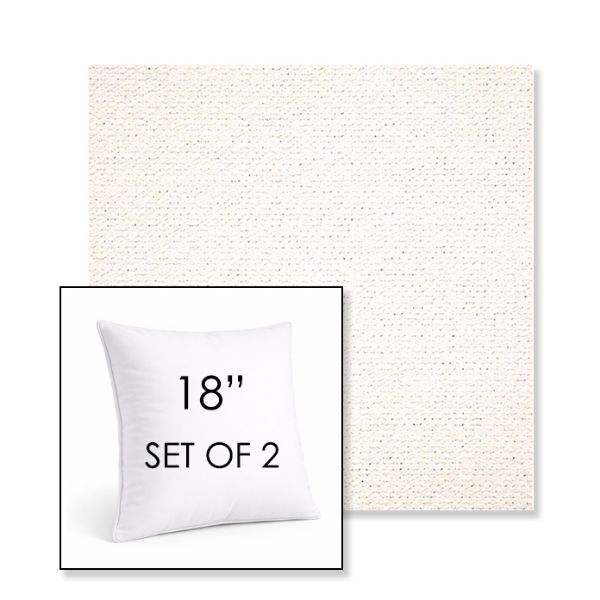 Picture of Litchfield Snow | Set of 2 | Sunbrella 18" Square Outdoor Throw Pillows with Premium Inserts