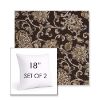 Picture of Martha Floral Garden Path | Set of 2 | Sunbrella 18" Square Outdoor Throw Pillows with Premium Inserts