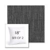 Picture of Metamorphic Slate | Set of 2 | Sunbrella 18" Square Outdoor Throw Pillows with Premium Inserts