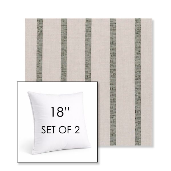Picture of Mixi Fern | Set of 2 | Sunbrella 18" Square Outdoor Throw Pillows with Premium Inserts