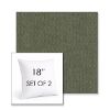 Picture of Natte Bamboo | Set of 2 | Sunbrella 18" Square Outdoor Throw Pillows with Premium Inserts