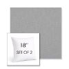 Picture of Natte Grey Chine | Set of 2 | Sunbrella 18" Square Outdoor Throw Pillows with Premium Inserts