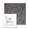 Picture of Nema Moonlight | Set of 2 | Sunbrella 18" Square Outdoor Throw Pillows with Premium Inserts