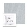 Picture of Nova Chambray | Set of 2 | Sunbrella 18" Square Outdoor Throw Pillows with Premium Inserts