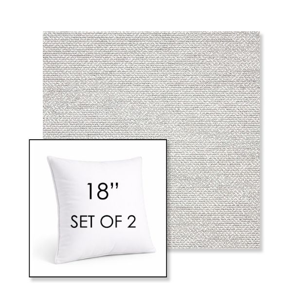 Picture of Nurture Pebble | Set of 2 | Sunbrella 18" Square Outdoor Throw Pillows with Premium Inserts