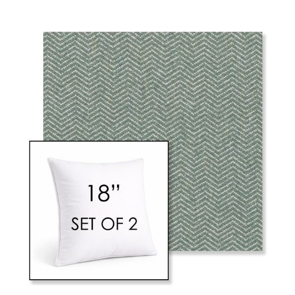 Picture of Odette Spa | Set of 2 | Sunbrella 18" Square Outdoor Throw Pillows with Premium Inserts