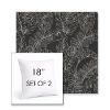 Picture of Palma Shadow | Set of 2 | Sunbrella 18" Square Outdoor Throw Pillows with Premium Inserts