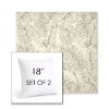 Picture of Palma Whitesand | Set of 2 | Sunbrella 18" Square Outdoor Throw Pillows with Premium Inserts