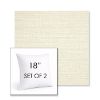 Picture of Piazza Parchment | Set of 2 | Sunbrella 18" Square Outdoor Throw Pillows with Premium Inserts