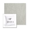 Picture of Pique Gravel | Set of 2 | Sunbrella 18" Square Outdoor Throw Pillows with Premium Inserts
