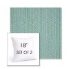 Picture of Posh Aqua | Set of 2 | Sunbrella 18" Square Outdoor Throw Pillows with Premium Inserts