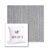 Picture of Posh Graphite | Set of 2 | Sunbrella 18" Square Outdoor Throw Pillows with Premium Inserts