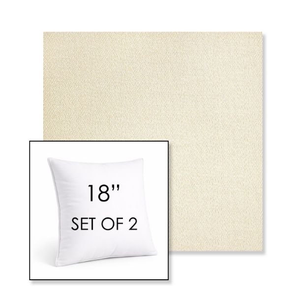 Picture of Posh Salt | Set of 2 | Sunbrella 18" Square Outdoor Throw Pillows with Premium Inserts