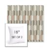 Picture of Precise Fawn | Set of 2 | Sunbrella 18" Square Outdoor Throw Pillows with Premium Inserts