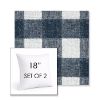 Picture of Preso Indigo | Set of 2 | Sunbrella 18" Square Outdoor Throw Pillows with Premium Inserts
