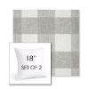 Picture of Preso Pebble | Set of 2 | Sunbrella 18" Square Outdoor Throw Pillows with Premium Inserts