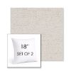 Picture of Rafi Pearl | Set of 2 | Sunbrella 18" Square Outdoor Throw Pillows with Premium Inserts
