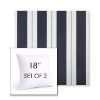 Picture of Relate Harbor | Set of 2 | Sunbrella 18" Square Outdoor Throw Pillows with Premium Inserts