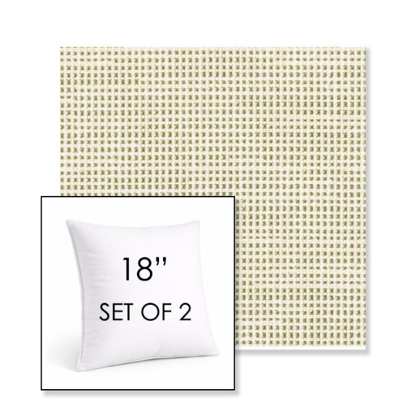 Picture of Rest Meadow | Set of 2 | Sunbrella 18" Square Outdoor Throw Pillows with Premium Inserts