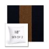 Picture of Rothko Bourbon Blue | Set of 2 | Sunbrella 18" Square Outdoor Throw Pillows with Premium Inserts