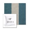 Picture of Rothko Curacao | Set of 2 | Sunbrella 18" Square Outdoor Throw Pillows with Premium Inserts