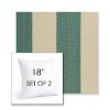 Picture of Rothko Mermaid | Set of 2 | Sunbrella 18" Square Outdoor Throw Pillows with Premium Inserts