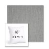 Picture of Switch Silver | Set of 2 | Sunbrella 18" Square Outdoor Throw Pillows with Premium Inserts