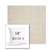 Picture of Tailored Snow | Set of 2 | Sunbrella 18" Square Outdoor Throw Pillows with Premium Inserts