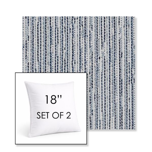 Picture of Tectonic Coastal | Set of 2 | Sunbrella 18" Square Outdoor Throw Pillows with Premium Inserts