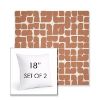 Picture of Toggle Canyon Rose | Set of 2 | Sunbrella 18" Square Outdoor Throw Pillows with Premium Inserts