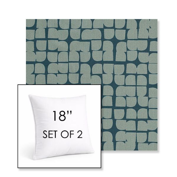 Picture of Toggle Splash | Set of 2 | Sunbrella 18" Square Outdoor Throw Pillows with Premium Inserts