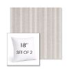 Picture of Tranquil Linen | Set of 2 | Sunbrella 18" Square Outdoor Throw Pillows with Premium Inserts
