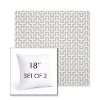 Picture of Underline Dove | Set of 2 | Sunbrella 18" Square Outdoor Throw Pillows with Premium Inserts