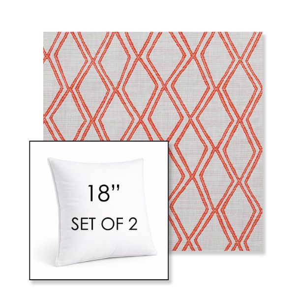 Picture of Voyage Tamale | Set of 2 | Sunbrella 18" Square Outdoor Throw Pillows with Premium Inserts