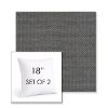 Picture of Wadi Steel | Set of 2 | Sunbrella 18" Square Outdoor Throw Pillows with Premium Inserts