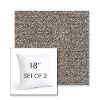 Picture of Wander Granite | Set of 2 | Sunbrella 18" Square Outdoor Throw Pillows with Premium Inserts