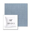 Picture of Willa Chambray | Set of 2 | Sunbrella 18" Square Outdoor Throw Pillows with Premium Inserts