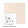 Picture of Willa Cream | Set of 2 | Sunbrella 18" Square Outdoor Throw Pillows with Premium Inserts