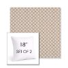 Picture of Yardly Sprig | Set of 2 | Sunbrella 18" Square Outdoor Throw Pillows with Premium Inserts